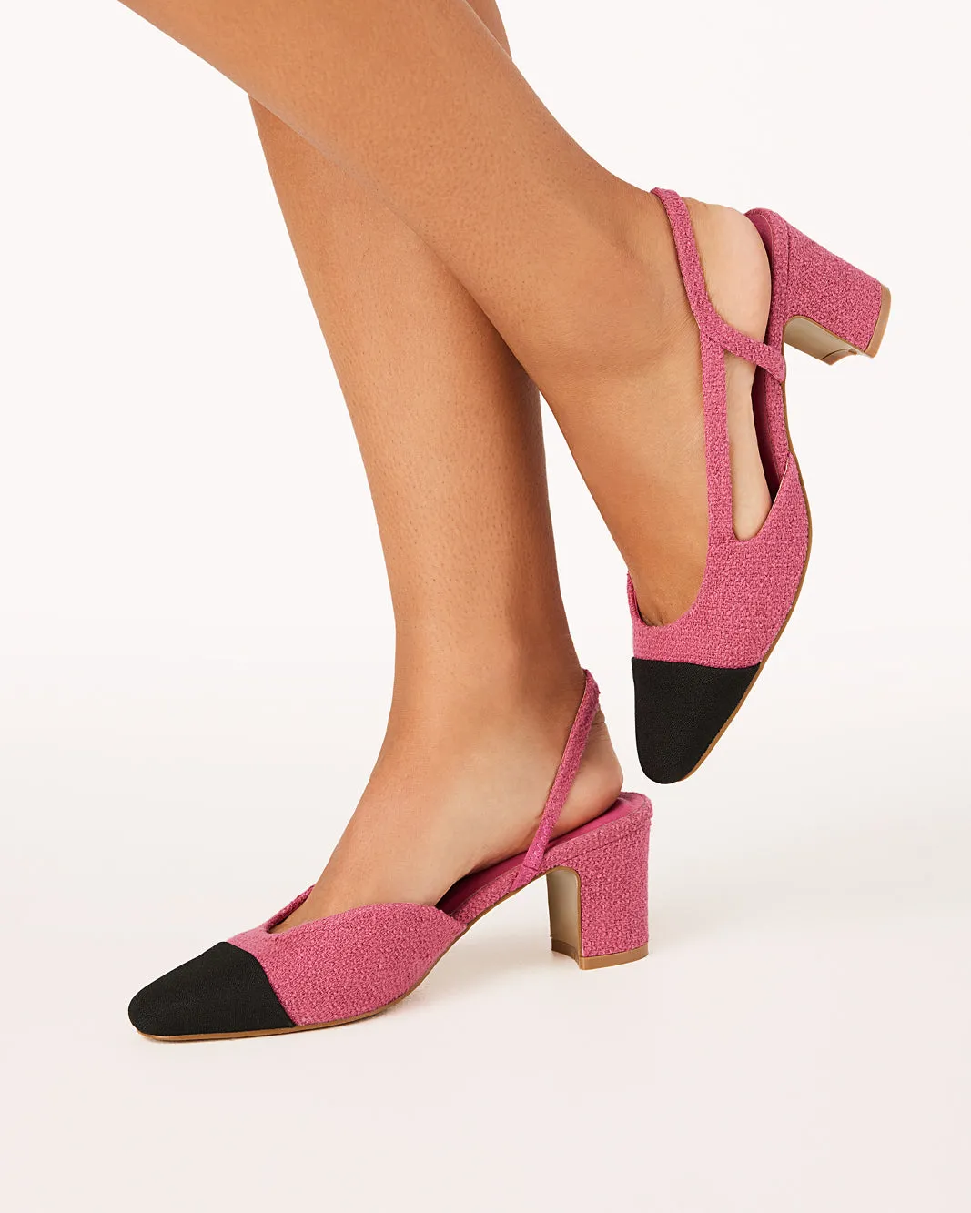 FINTRA - PINK TWEED-BLACK