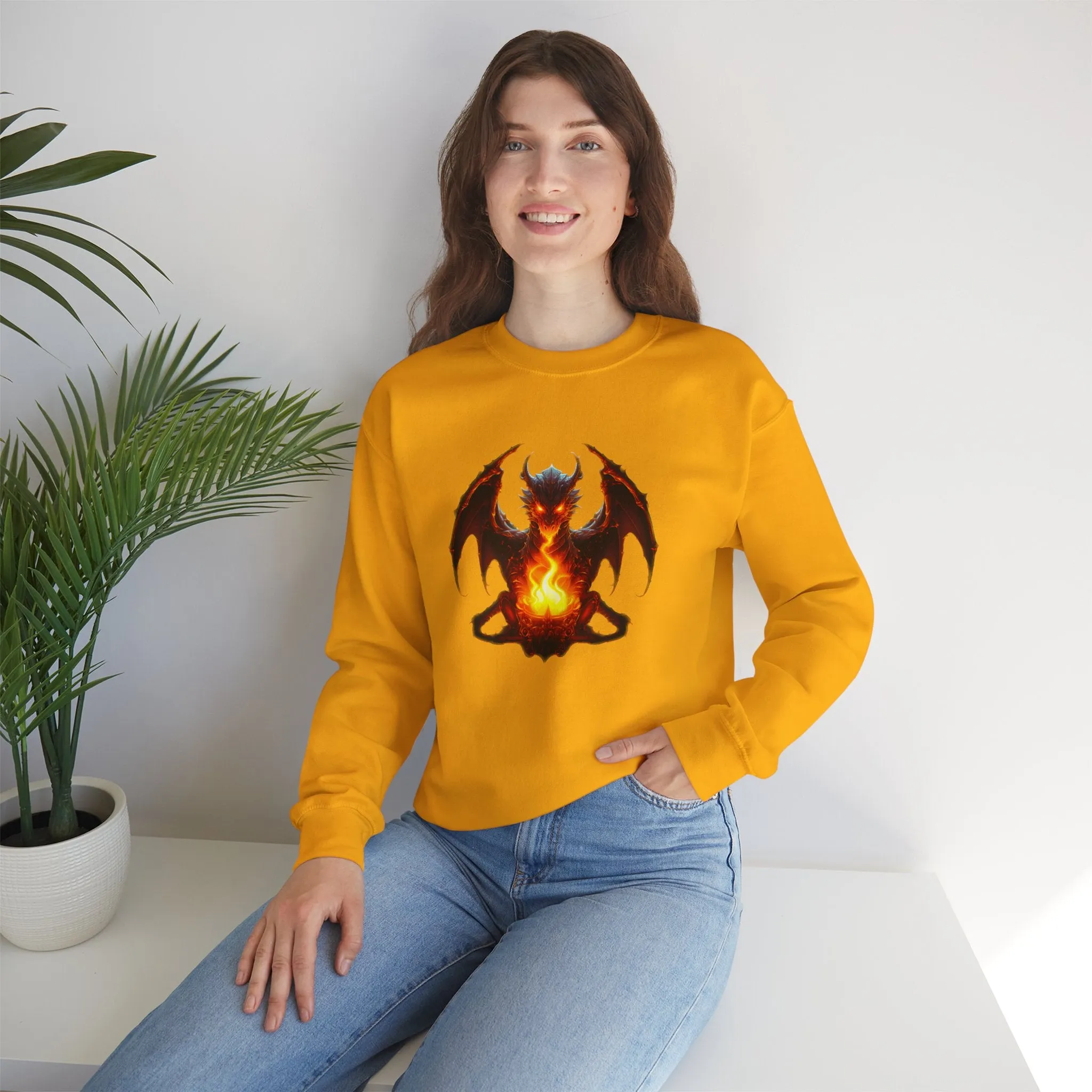 Fire Dragon Unisex Heavy Blend™ Crewneck Sweatshirt