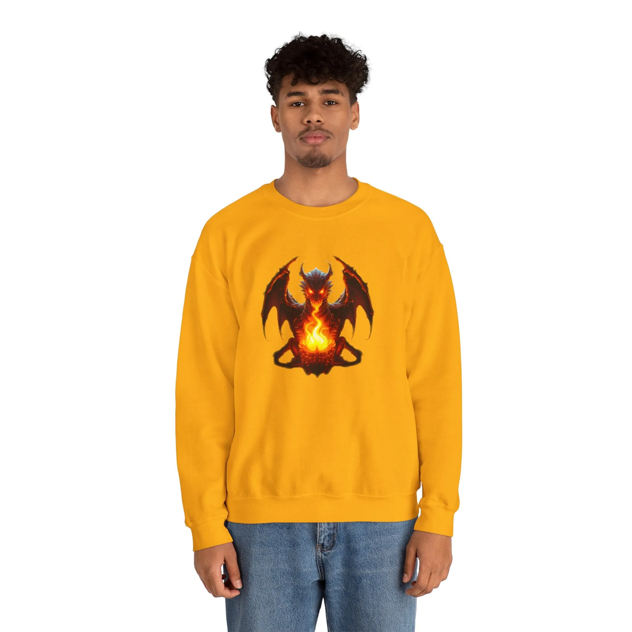 Fire Dragon Unisex Heavy Blend™ Crewneck Sweatshirt