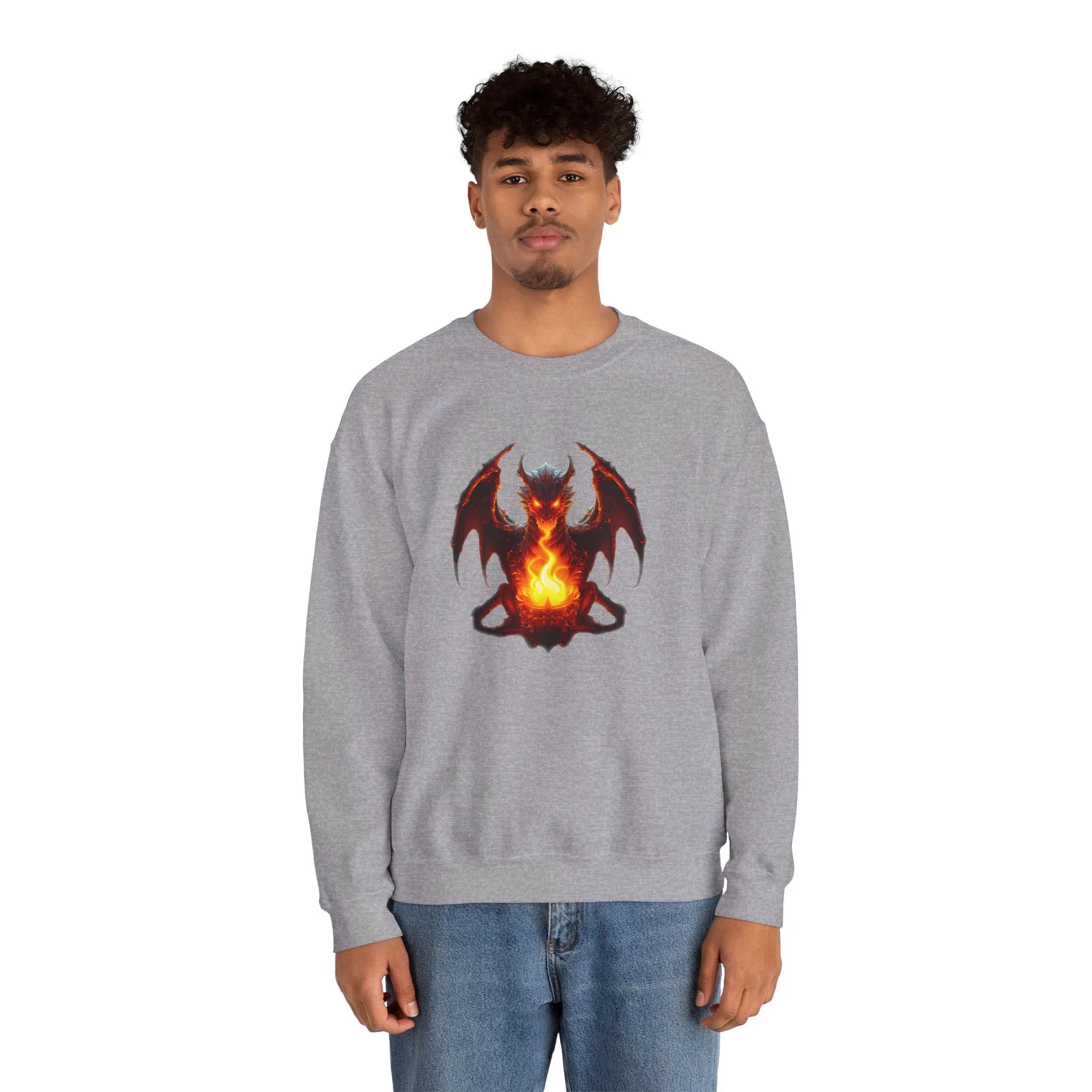 Fire Dragon Unisex Heavy Blend™ Crewneck Sweatshirt