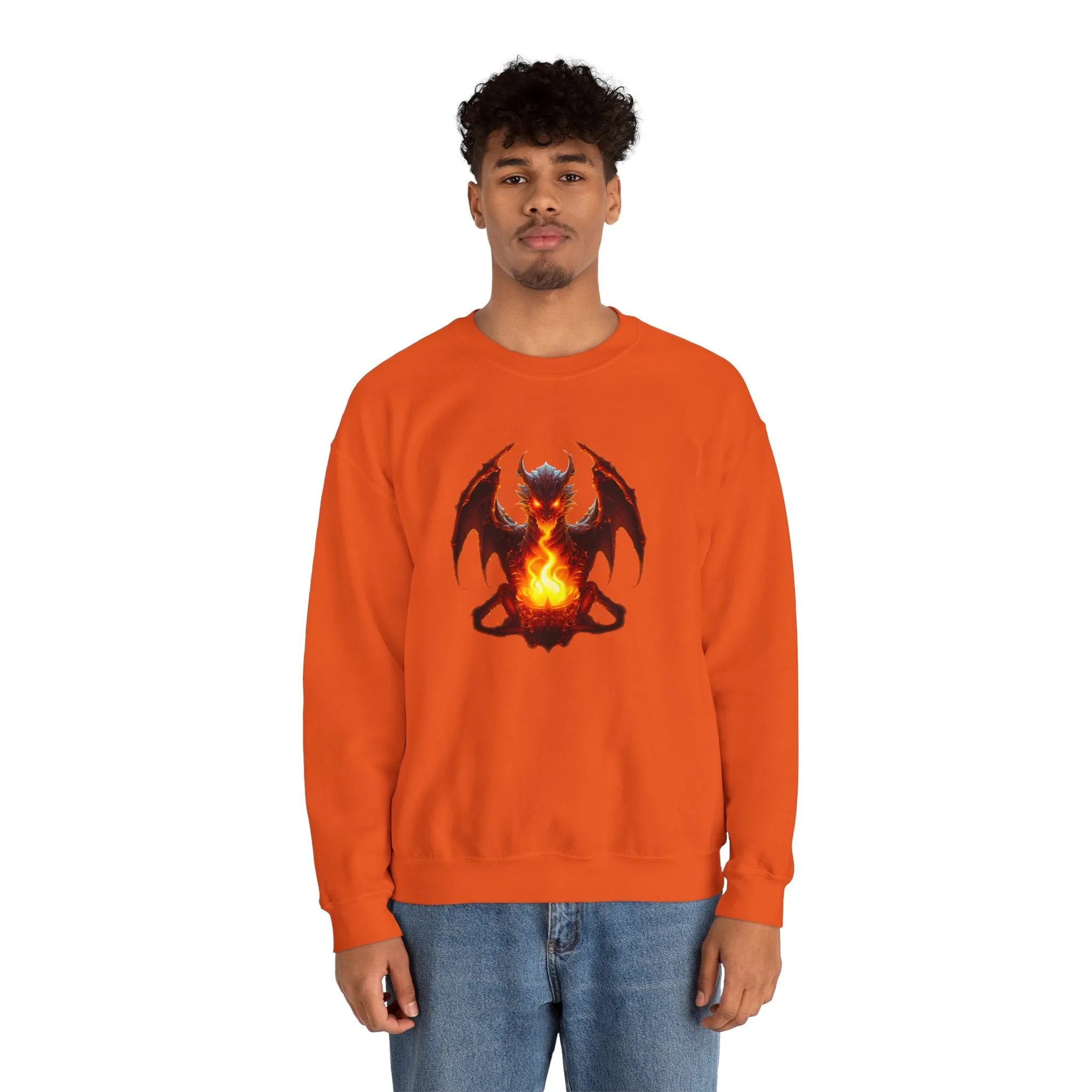 Fire Dragon Unisex Heavy Blend™ Crewneck Sweatshirt