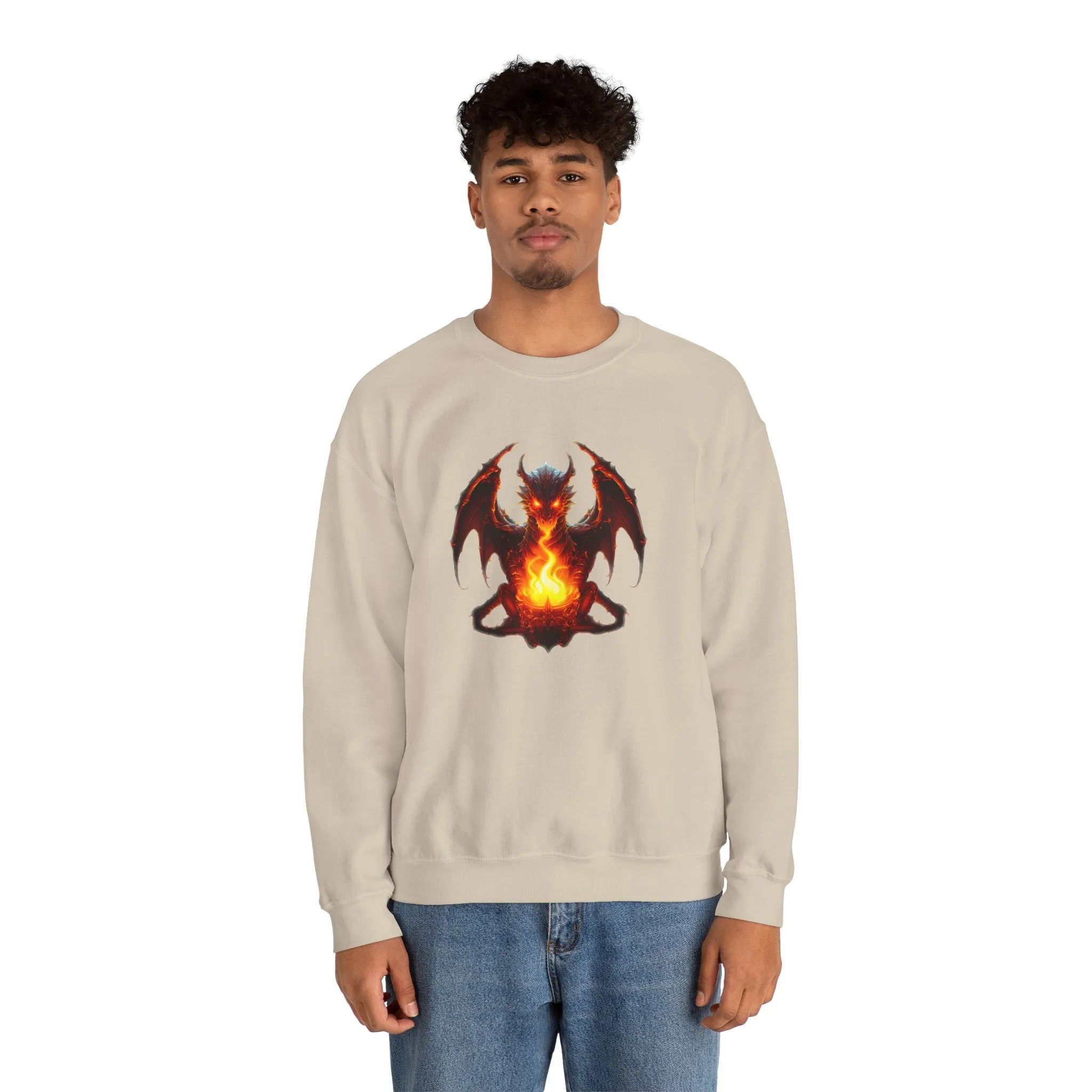 Fire Dragon Unisex Heavy Blend™ Crewneck Sweatshirt