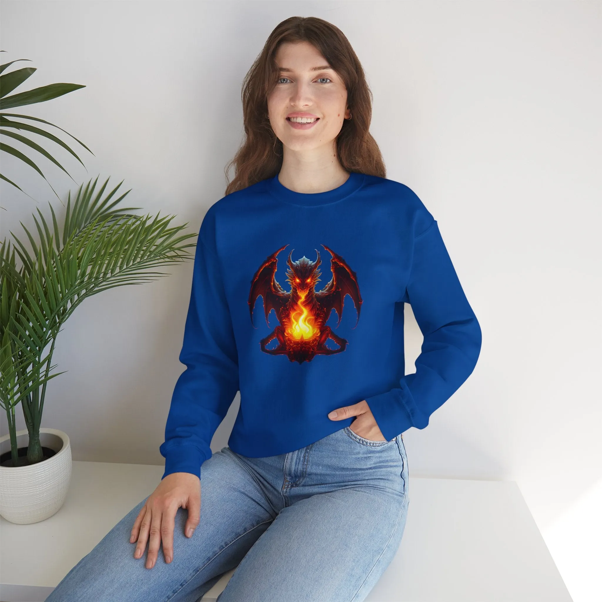 Fire Dragon Unisex Heavy Blend™ Crewneck Sweatshirt