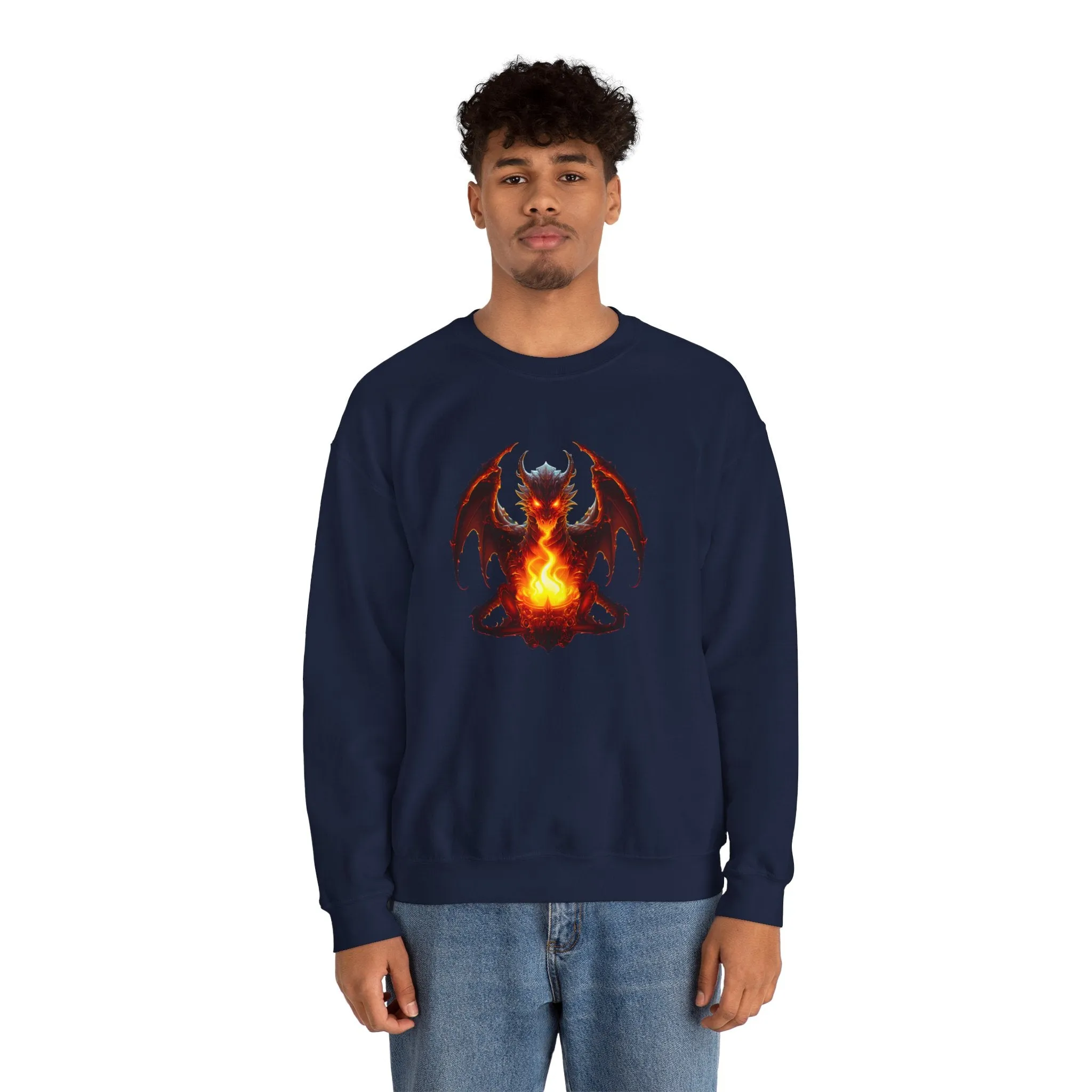 Fire Dragon Unisex Heavy Blend™ Crewneck Sweatshirt