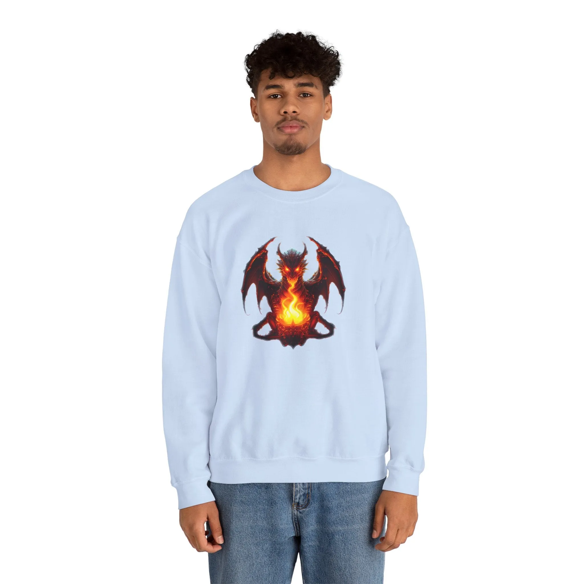 Fire Dragon Unisex Heavy Blend™ Crewneck Sweatshirt