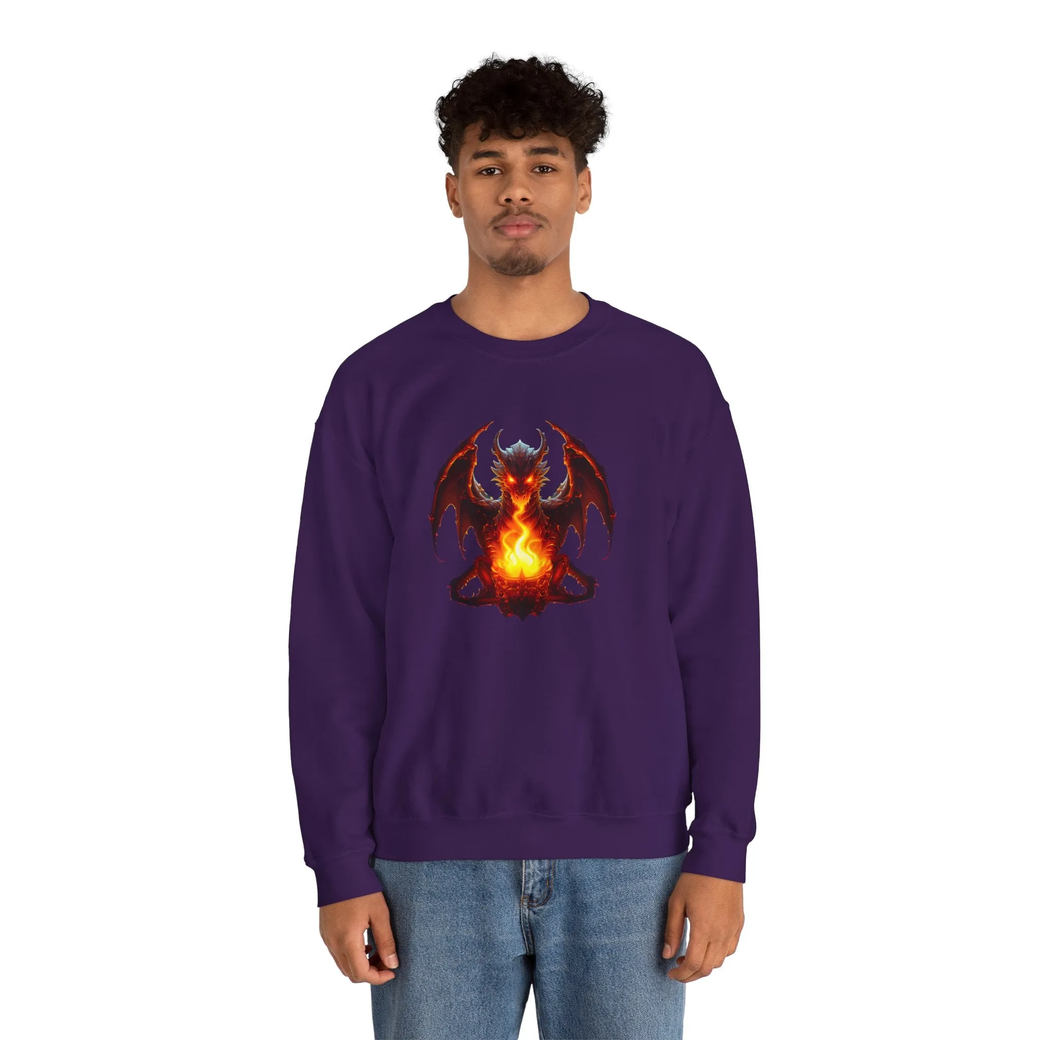 Fire Dragon Unisex Heavy Blend™ Crewneck Sweatshirt