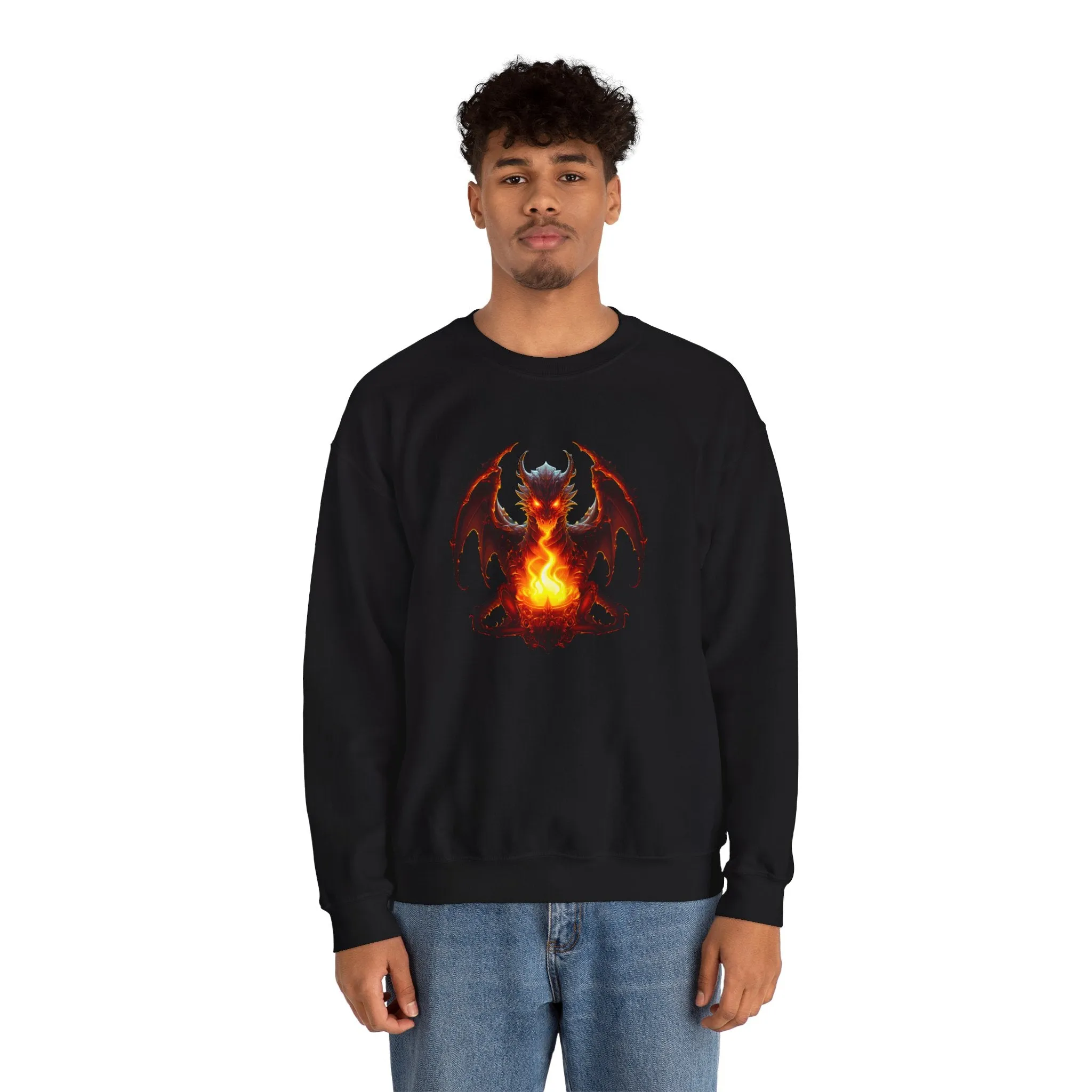 Fire Dragon Unisex Heavy Blend™ Crewneck Sweatshirt