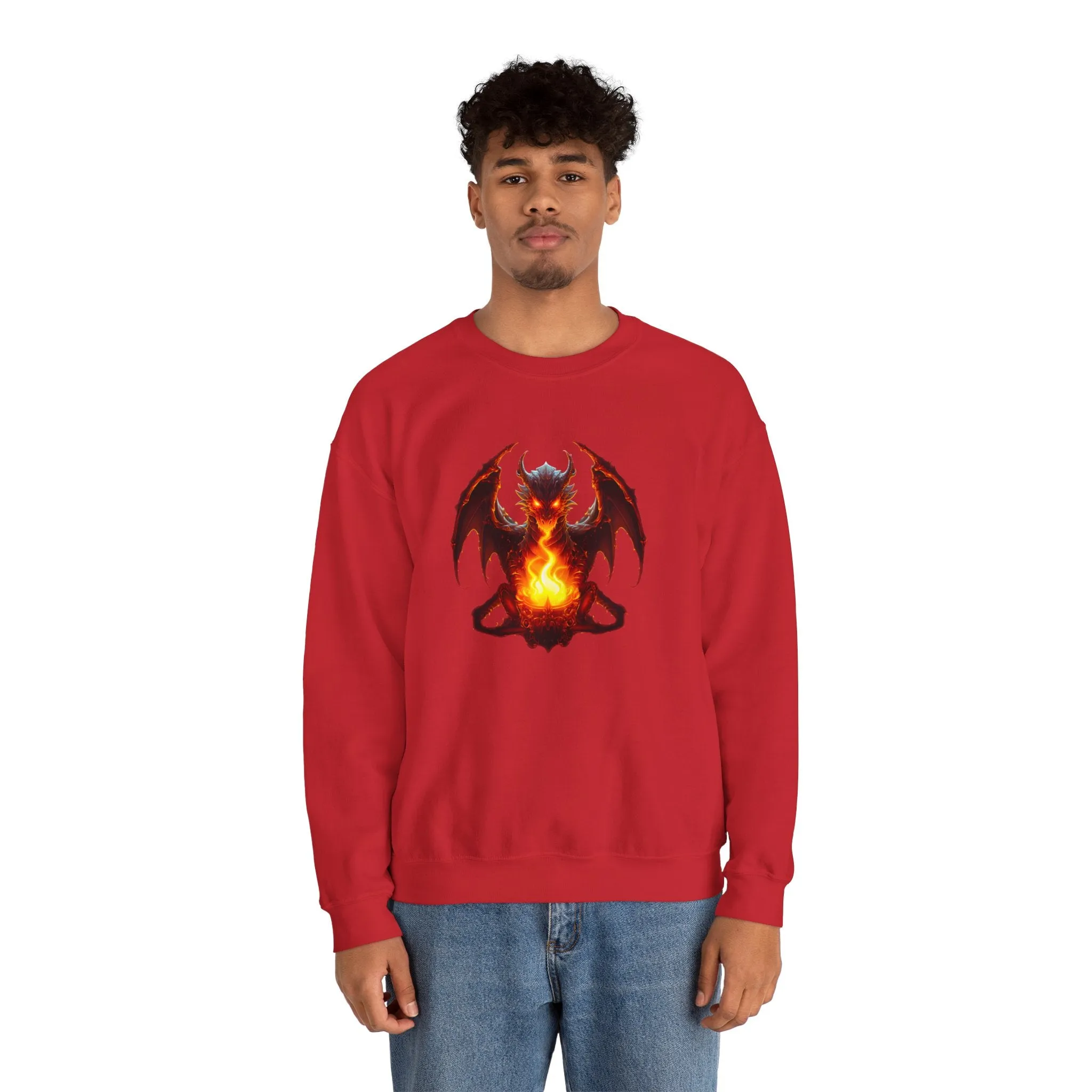 Fire Dragon Unisex Heavy Blend™ Crewneck Sweatshirt