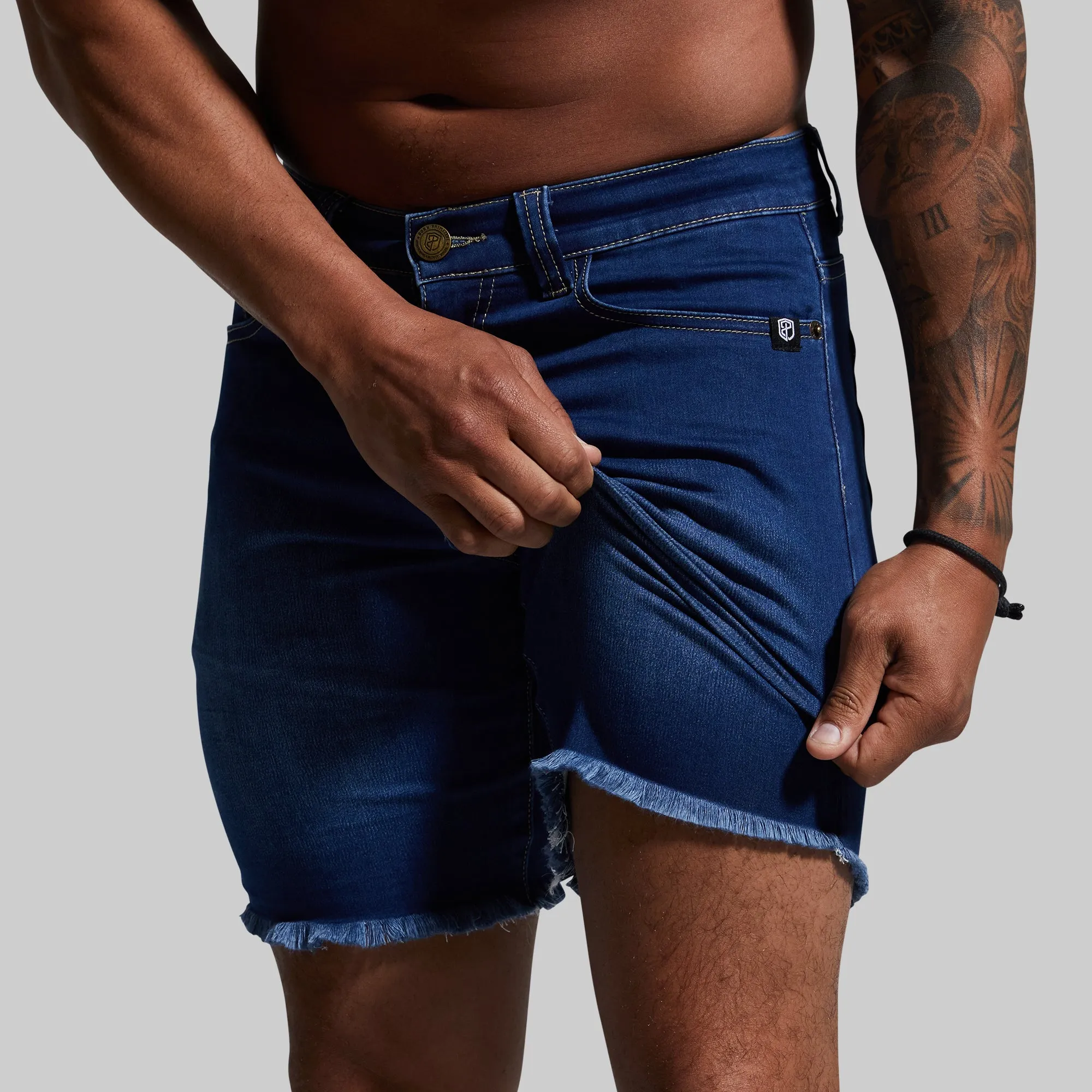 FLEX Stretchy Jort (Dark Wash)