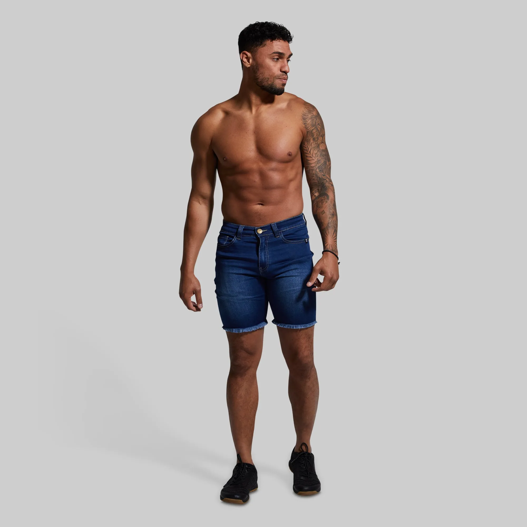 FLEX Stretchy Jort (Dark Wash)