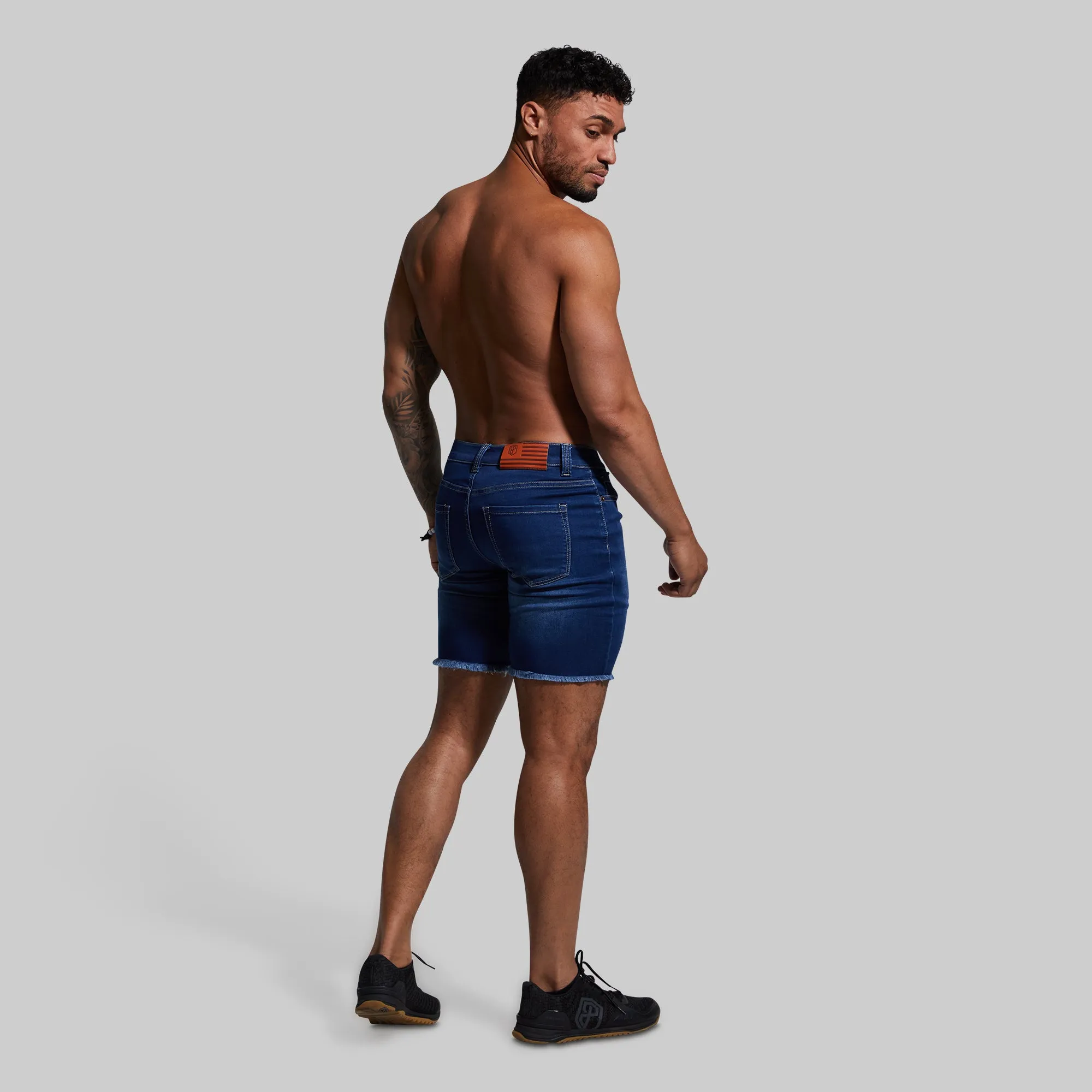 FLEX Stretchy Jort (Dark Wash)