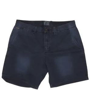 Garment Dyed Slub Shorts Navy