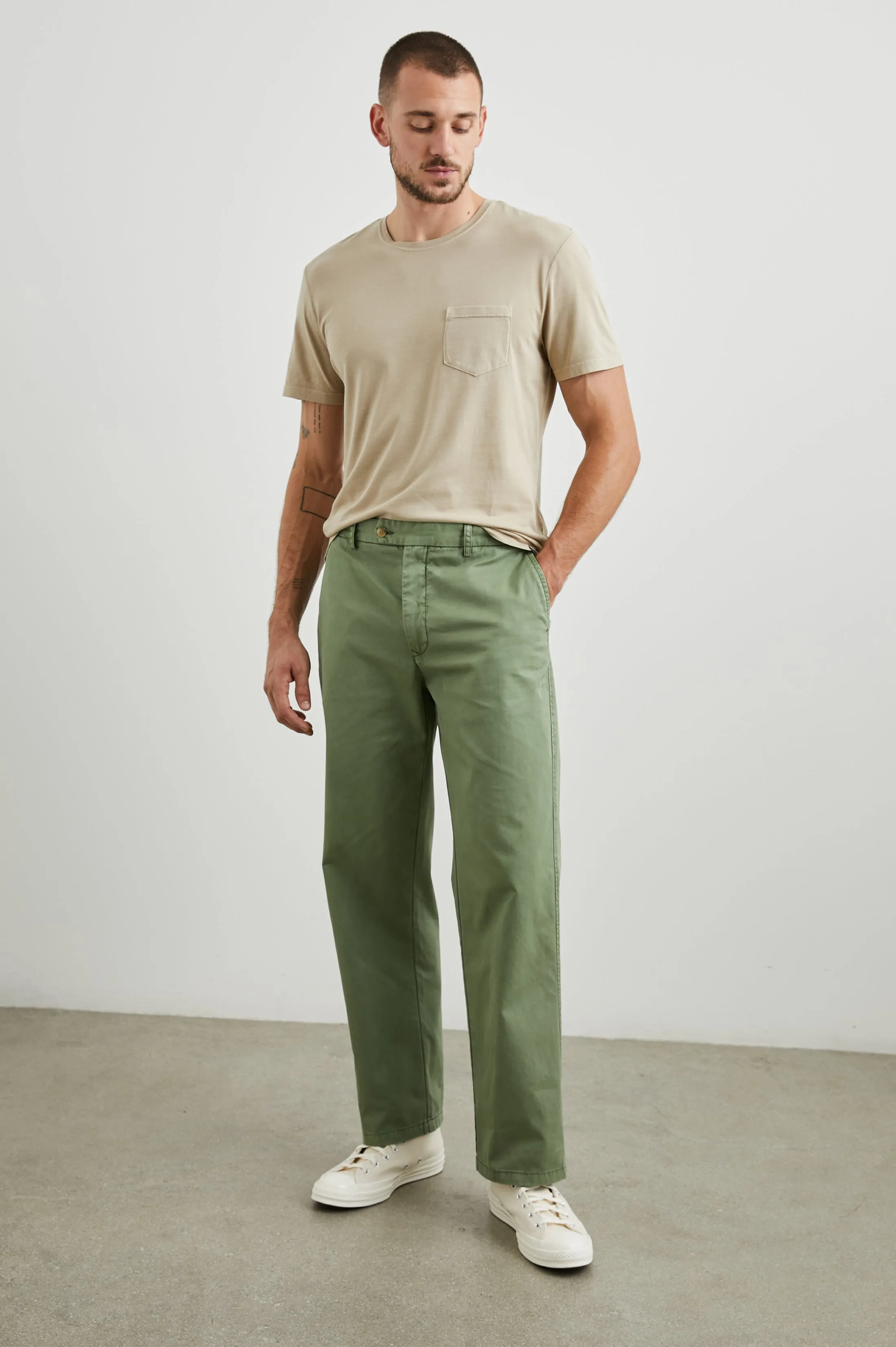 GARRETT PANT - SPRING OLIVE