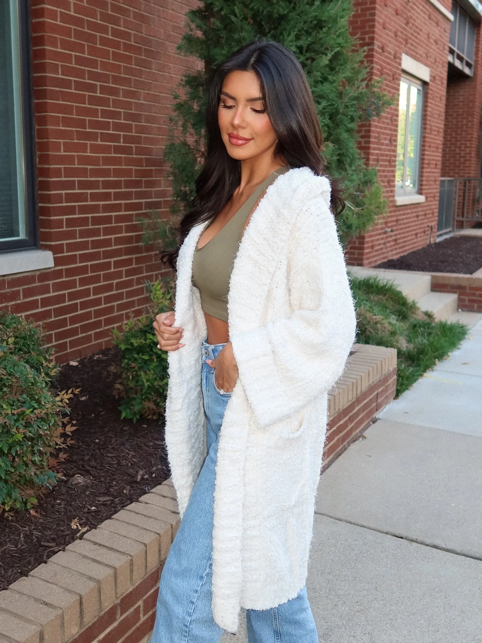 Gemini Soft Knit Cardigan in Ivory