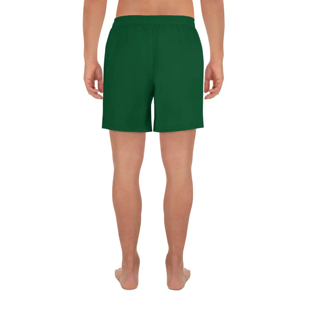 GG - Men's Athletic Long Shorts - Forest Green