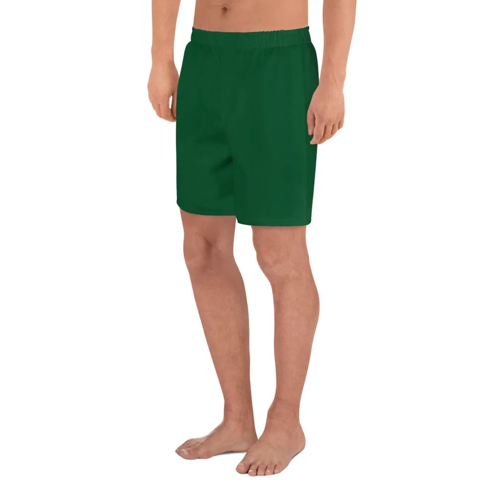 GG - Men's Athletic Long Shorts - Forest Green