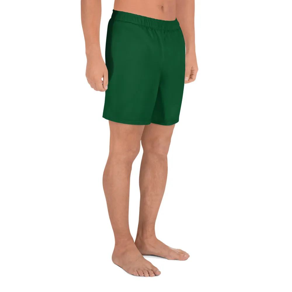 GG - Men's Athletic Long Shorts - Forest Green