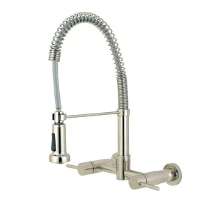 Gourmetier GS8188DL Concord 2-Handle Wall Mount Pull-Down Kitchen Faucet