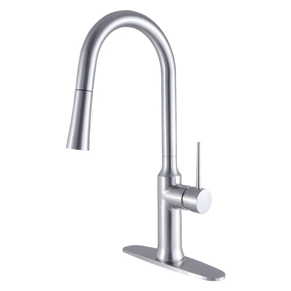 Gourmetier LS2721NYL Single-Handle Pull-Down Kitchen Faucet