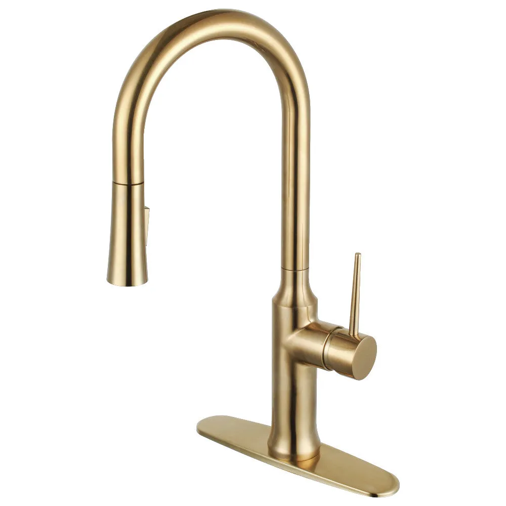 Gourmetier LS2721NYL Single-Handle Pull-Down Kitchen Faucet