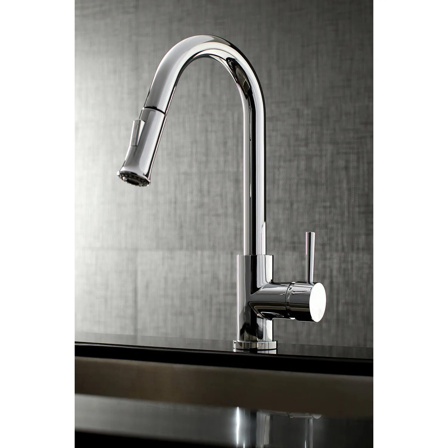 Gourmetier LS8628DL Concord Single-Handle Pull-Down Kitchen Faucet