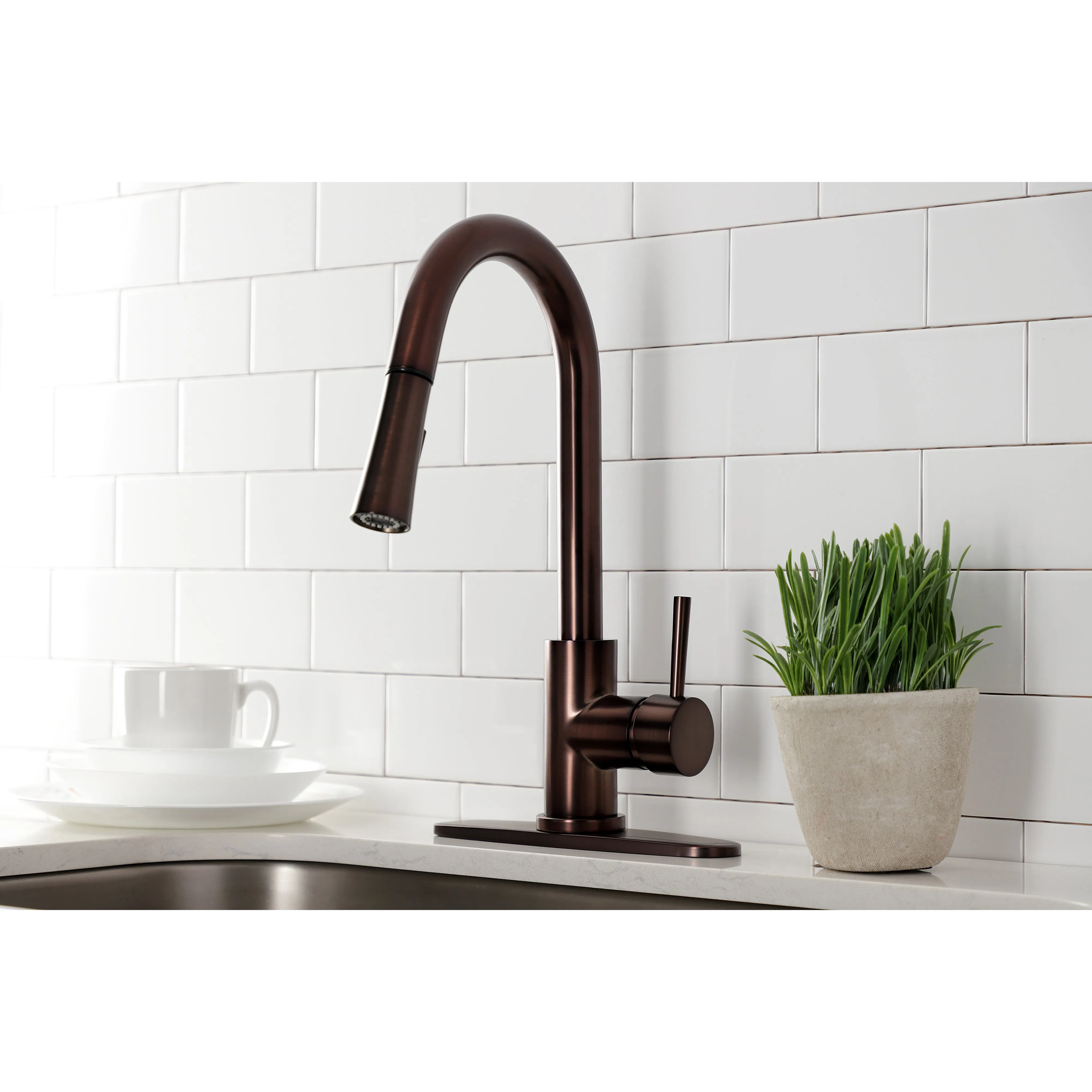 Gourmetier LS8628DL Concord Single-Handle Pull-Down Kitchen Faucet