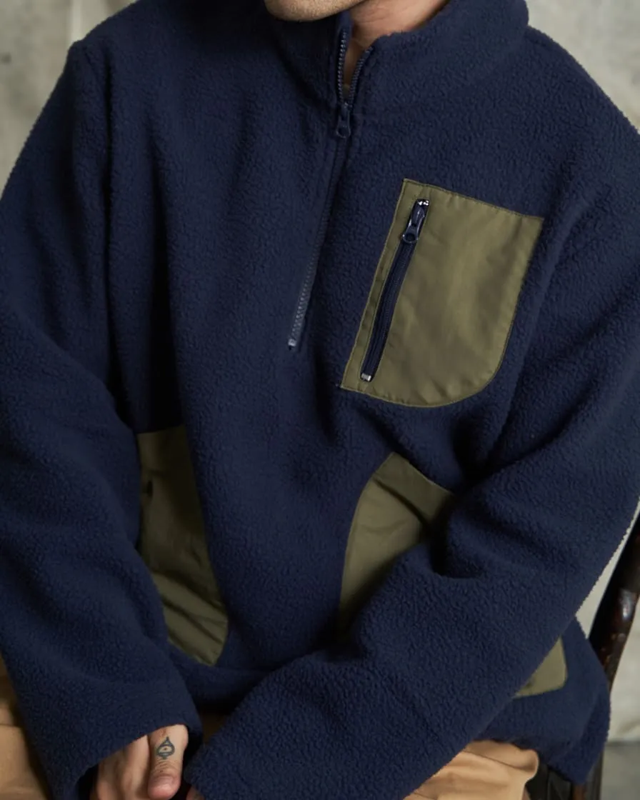 Half-zip Fleece Pullover Sweatshirts