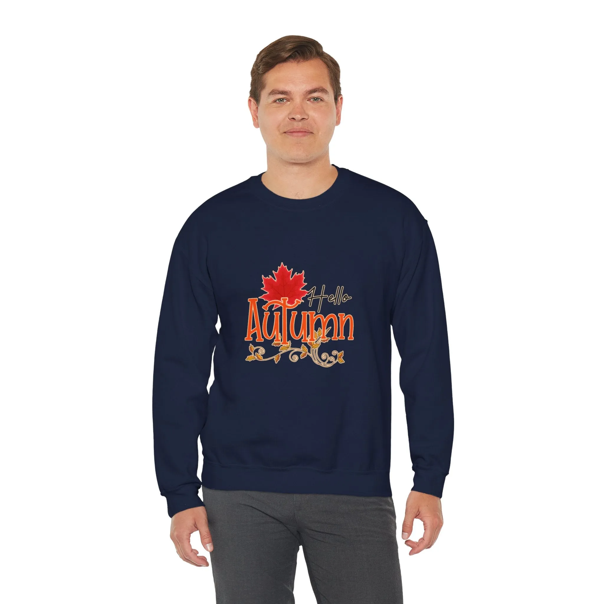 Hello Autumn Unisex Heavy Blend™ Crewneck Sweatshirt