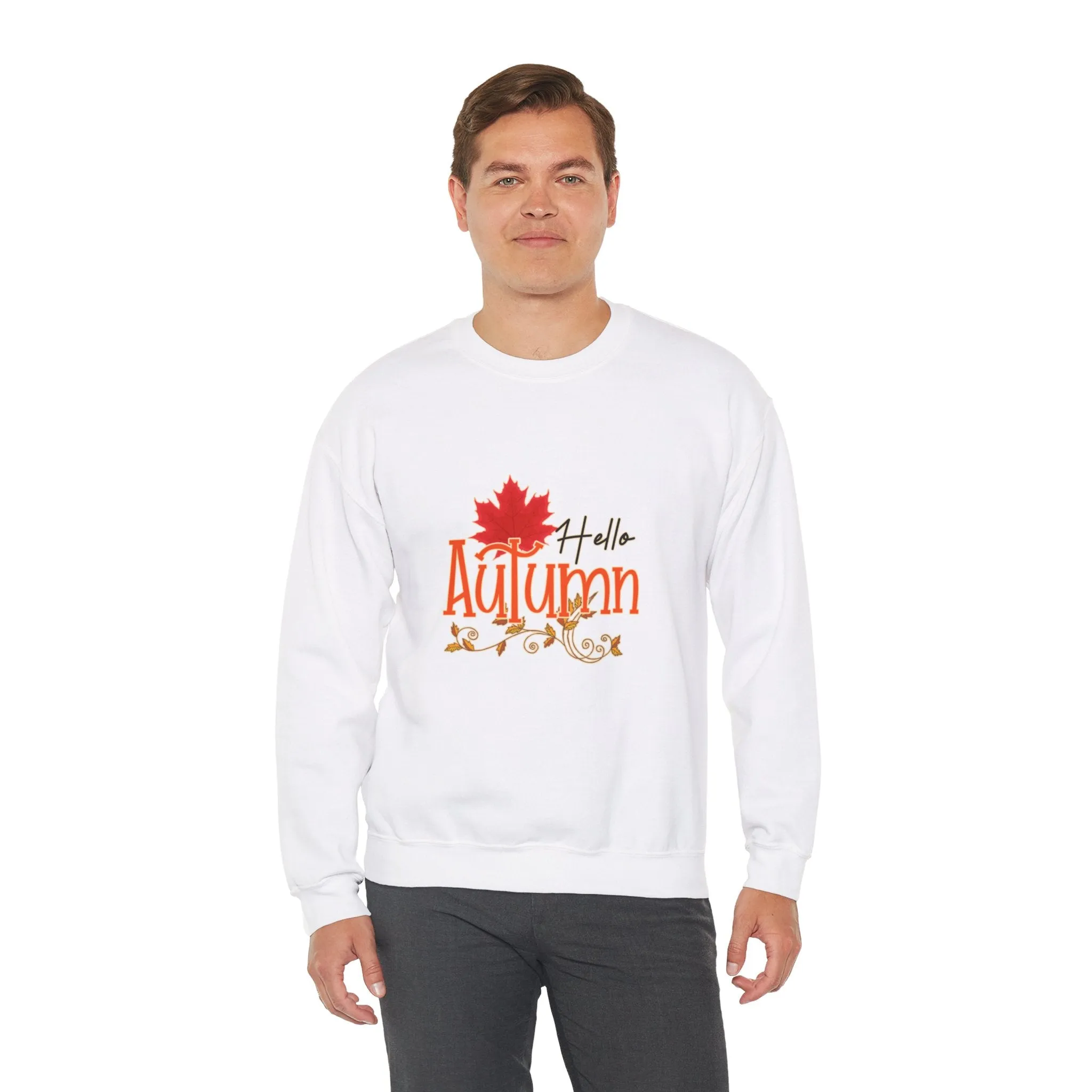 Hello Autumn Unisex Heavy Blend™ Crewneck Sweatshirt