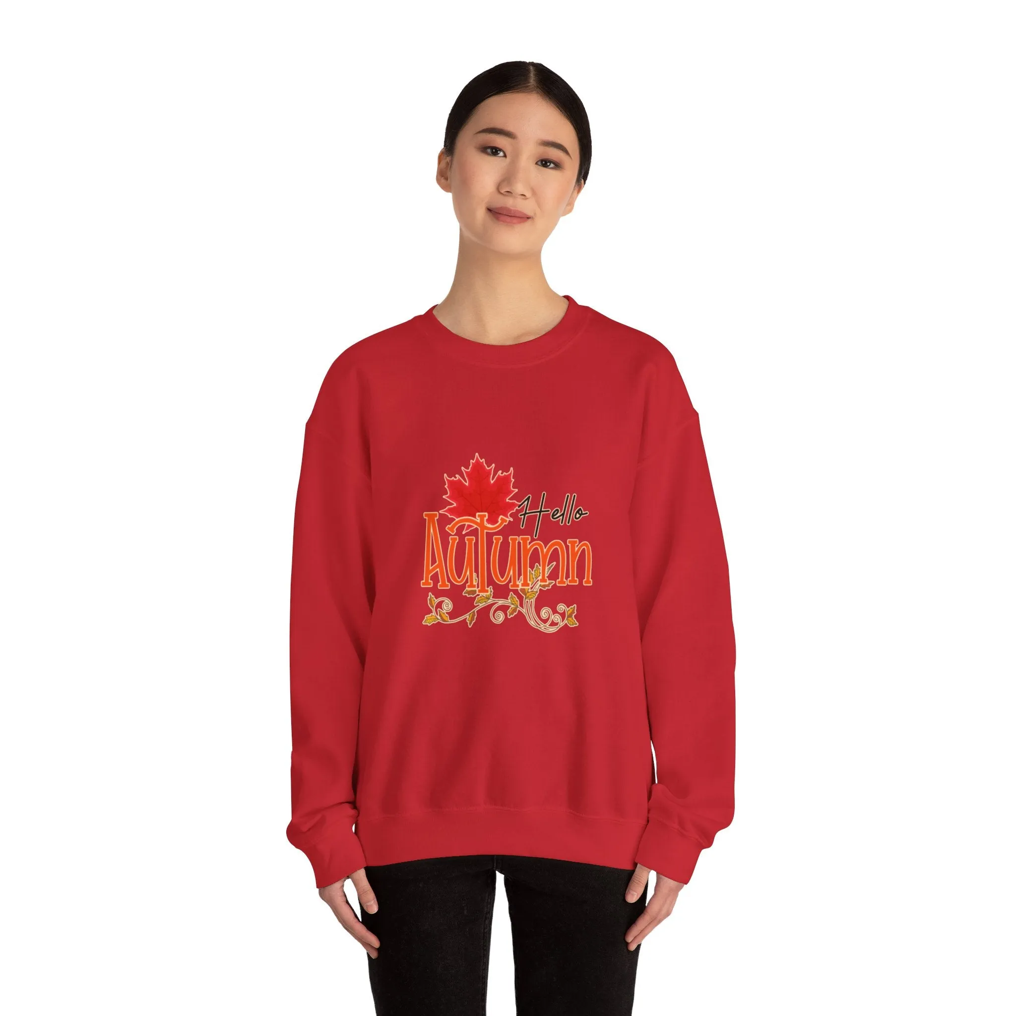 Hello Autumn Unisex Heavy Blend™ Crewneck Sweatshirt