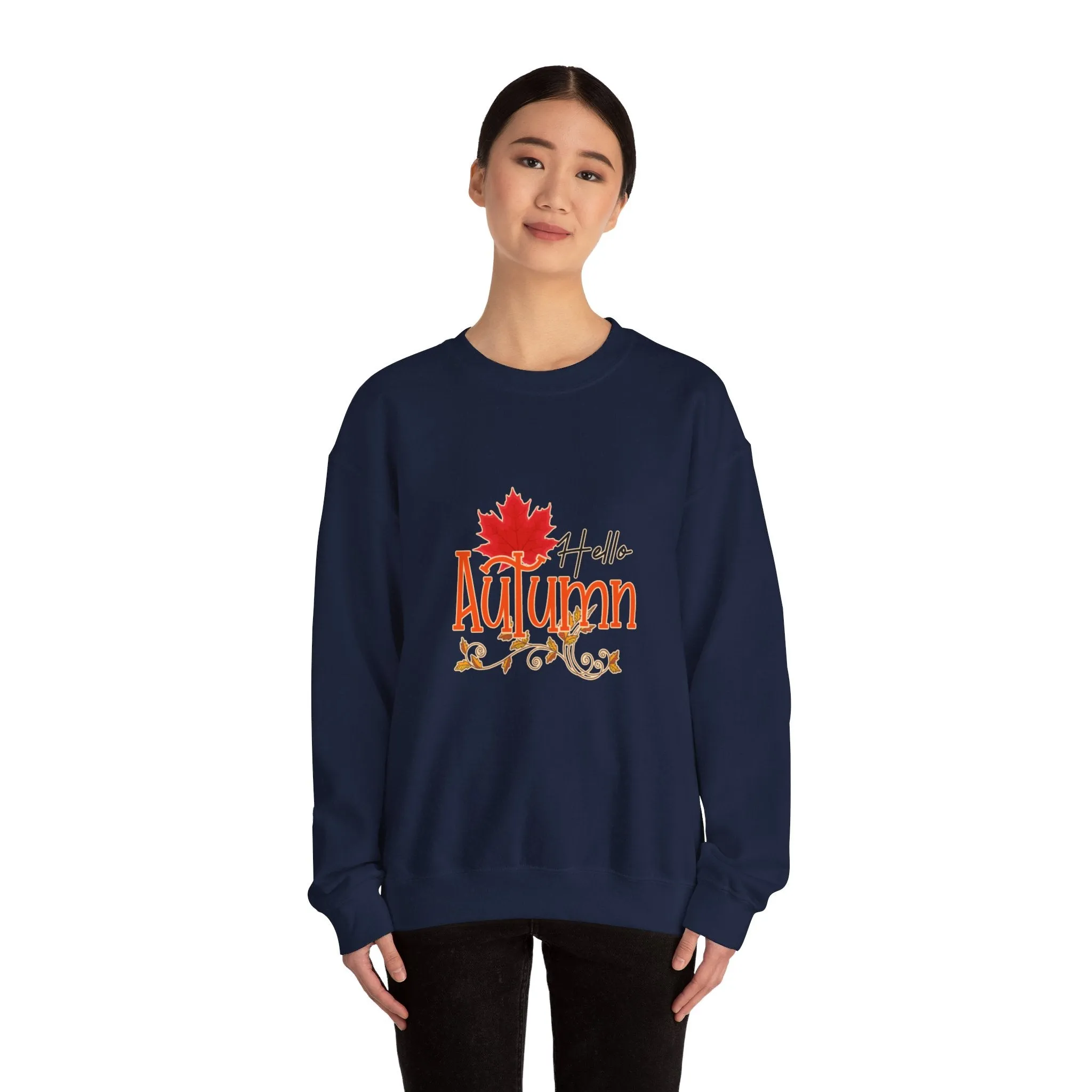 Hello Autumn Unisex Heavy Blend™ Crewneck Sweatshirt