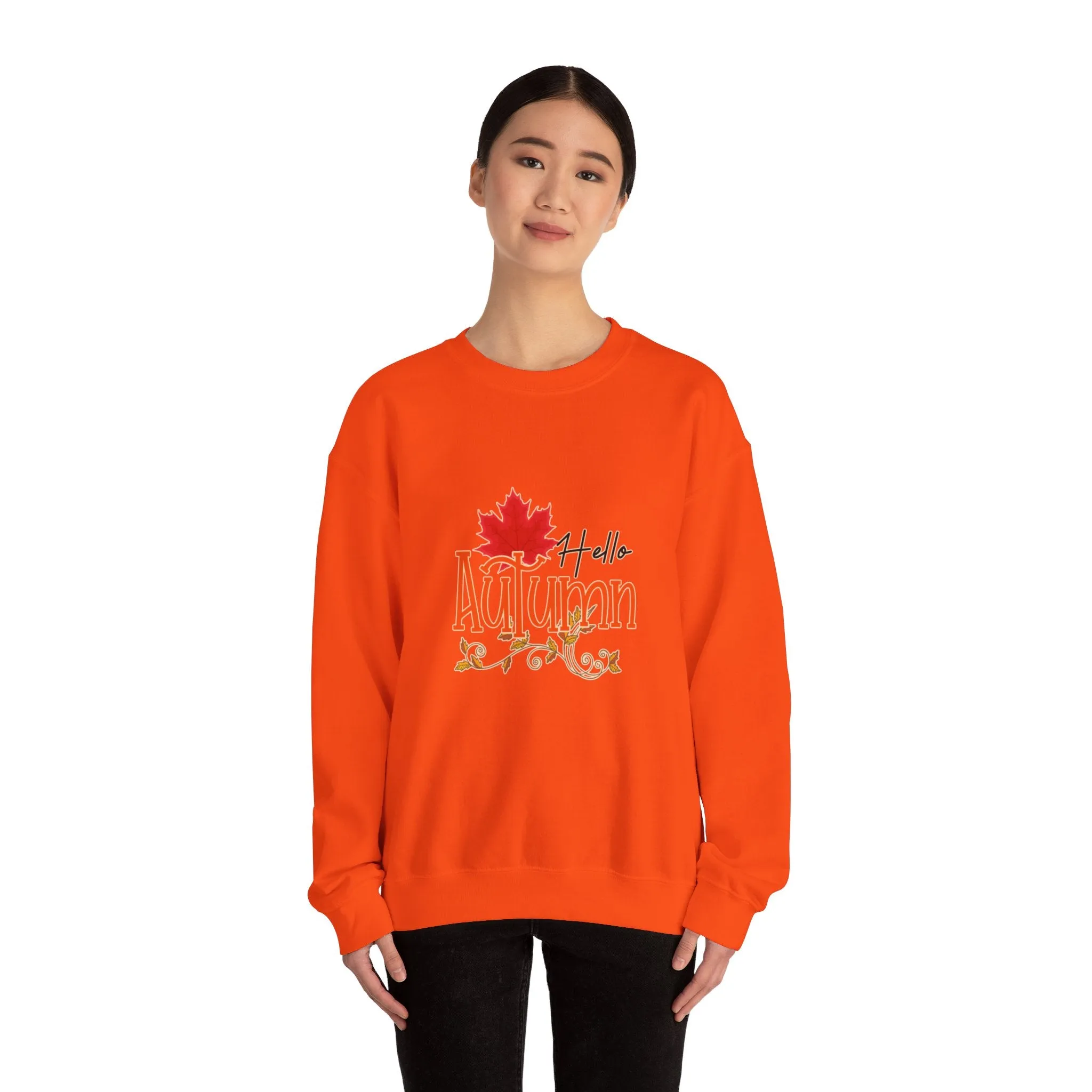 Hello Autumn Unisex Heavy Blend™ Crewneck Sweatshirt