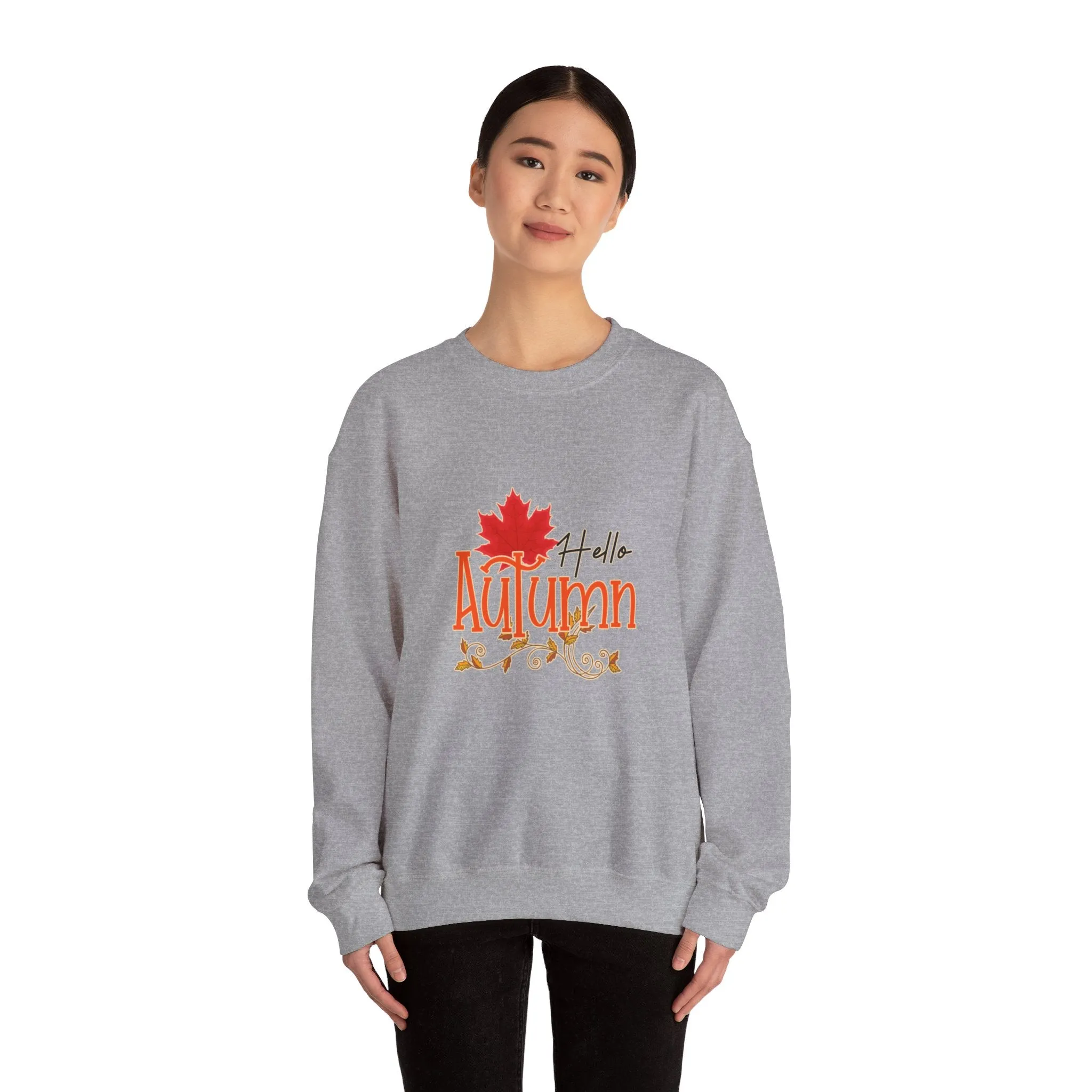 Hello Autumn Unisex Heavy Blend™ Crewneck Sweatshirt