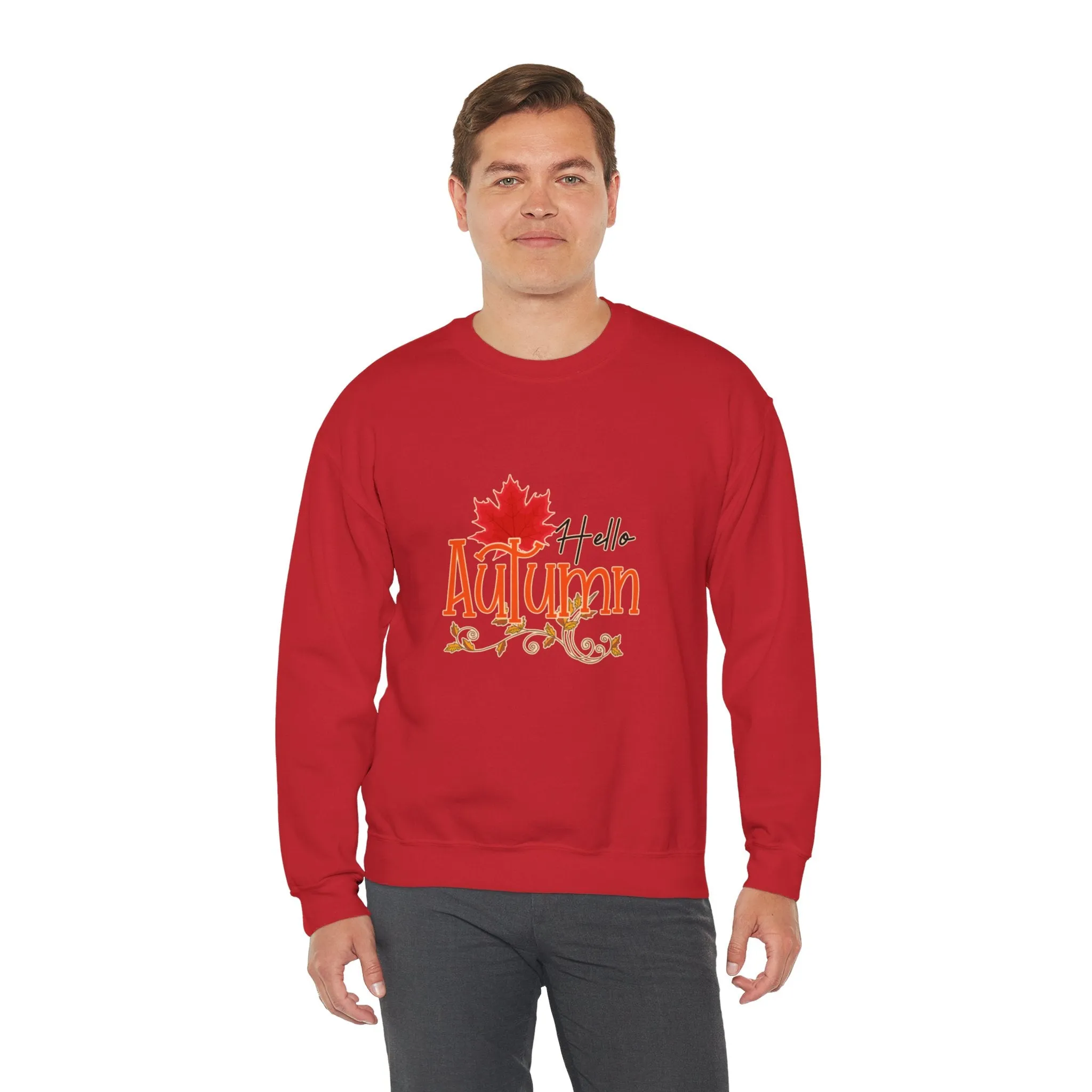 Hello Autumn Unisex Heavy Blend™ Crewneck Sweatshirt