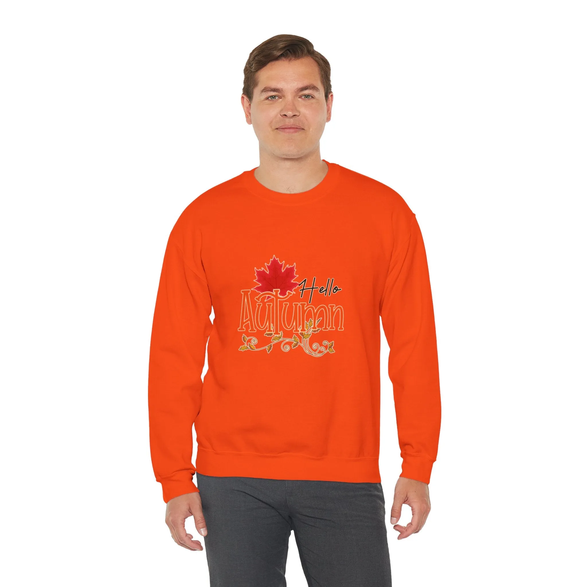 Hello Autumn Unisex Heavy Blend™ Crewneck Sweatshirt