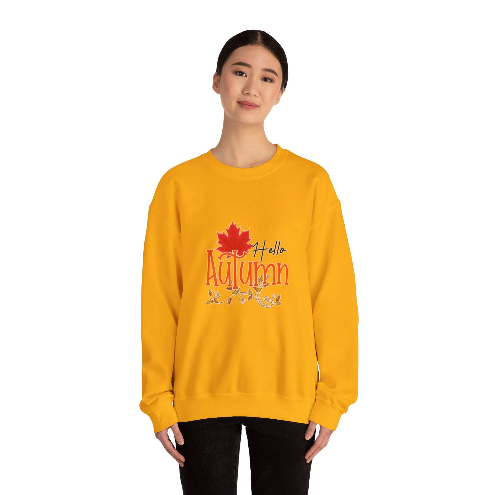 Hello Autumn Unisex Heavy Blend™ Crewneck Sweatshirt