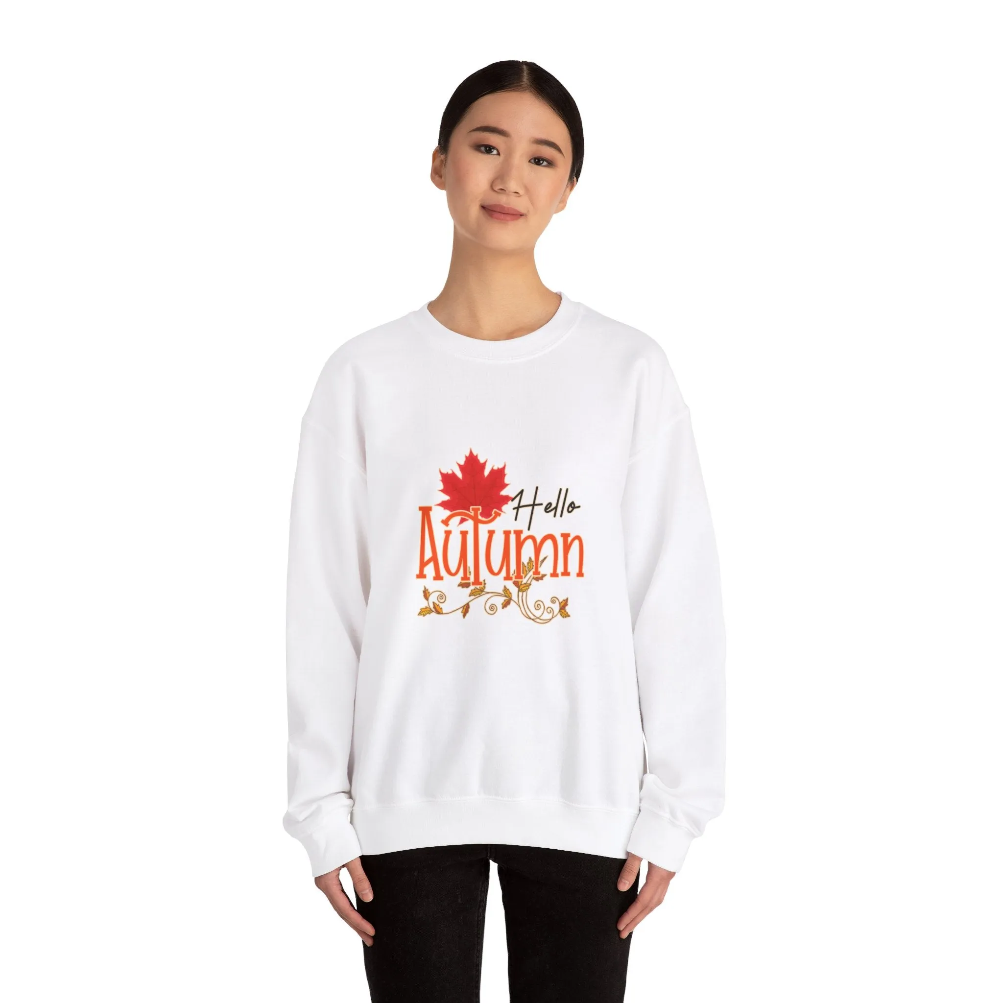 Hello Autumn Unisex Heavy Blend™ Crewneck Sweatshirt