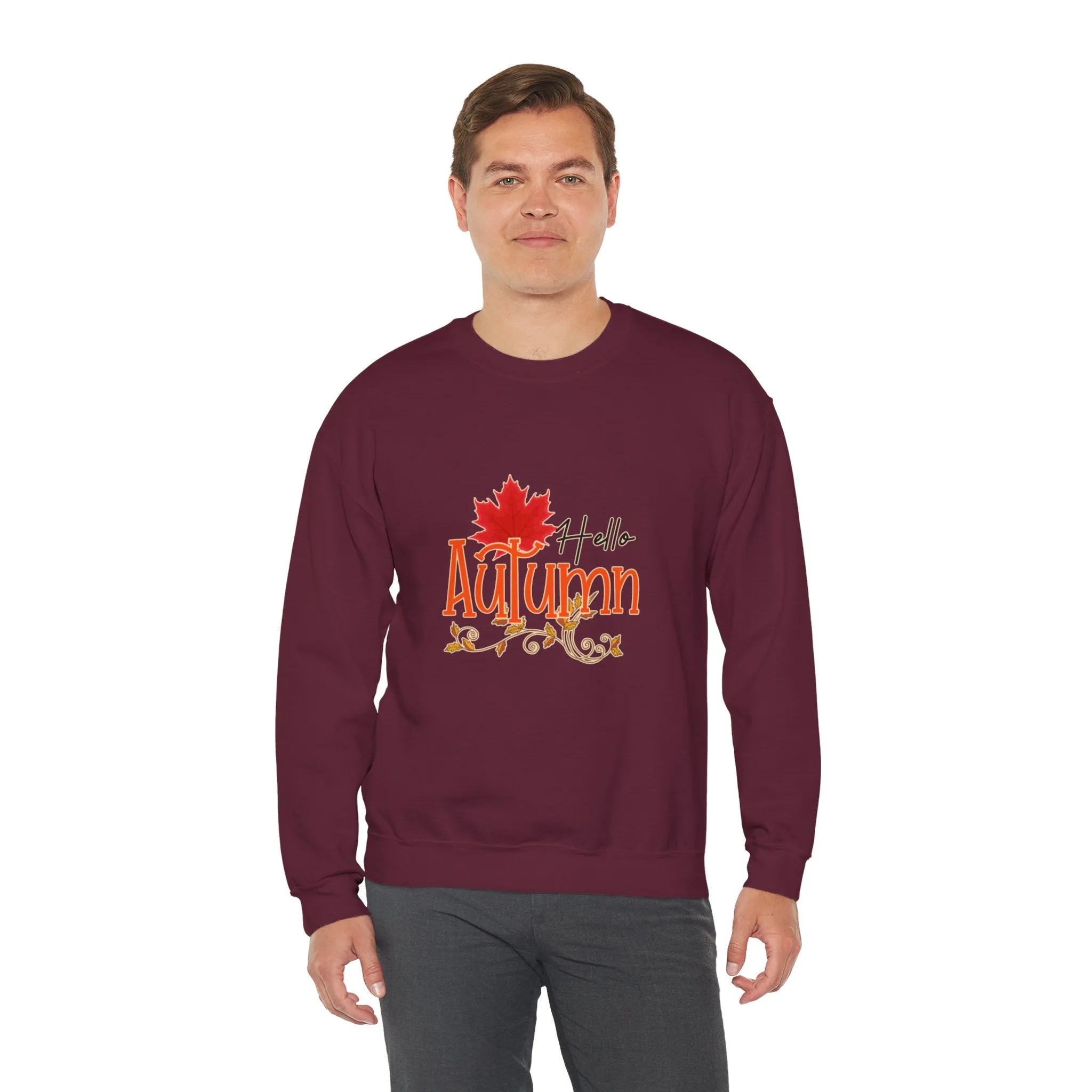 Hello Autumn Unisex Heavy Blend™ Crewneck Sweatshirt