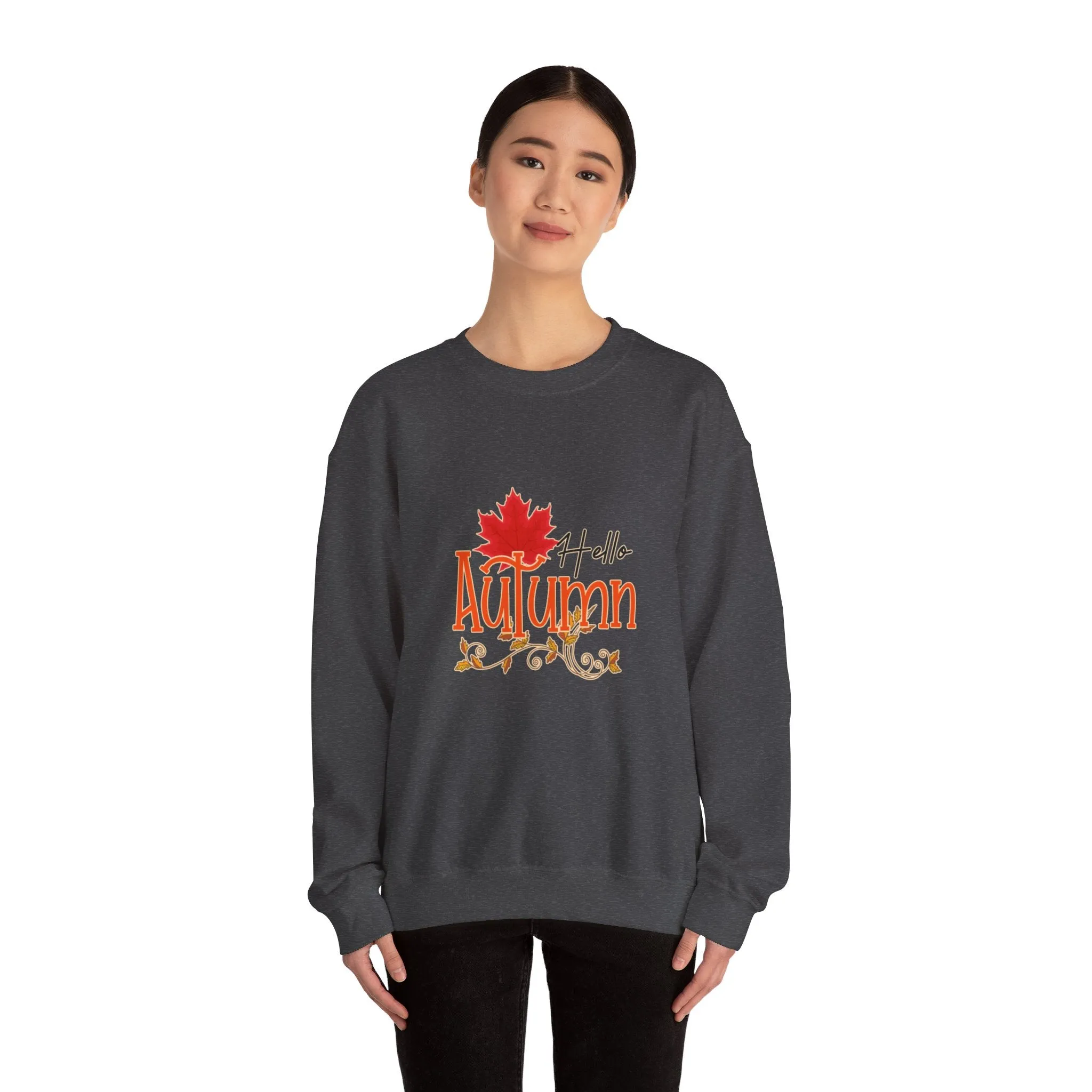 Hello Autumn Unisex Heavy Blend™ Crewneck Sweatshirt