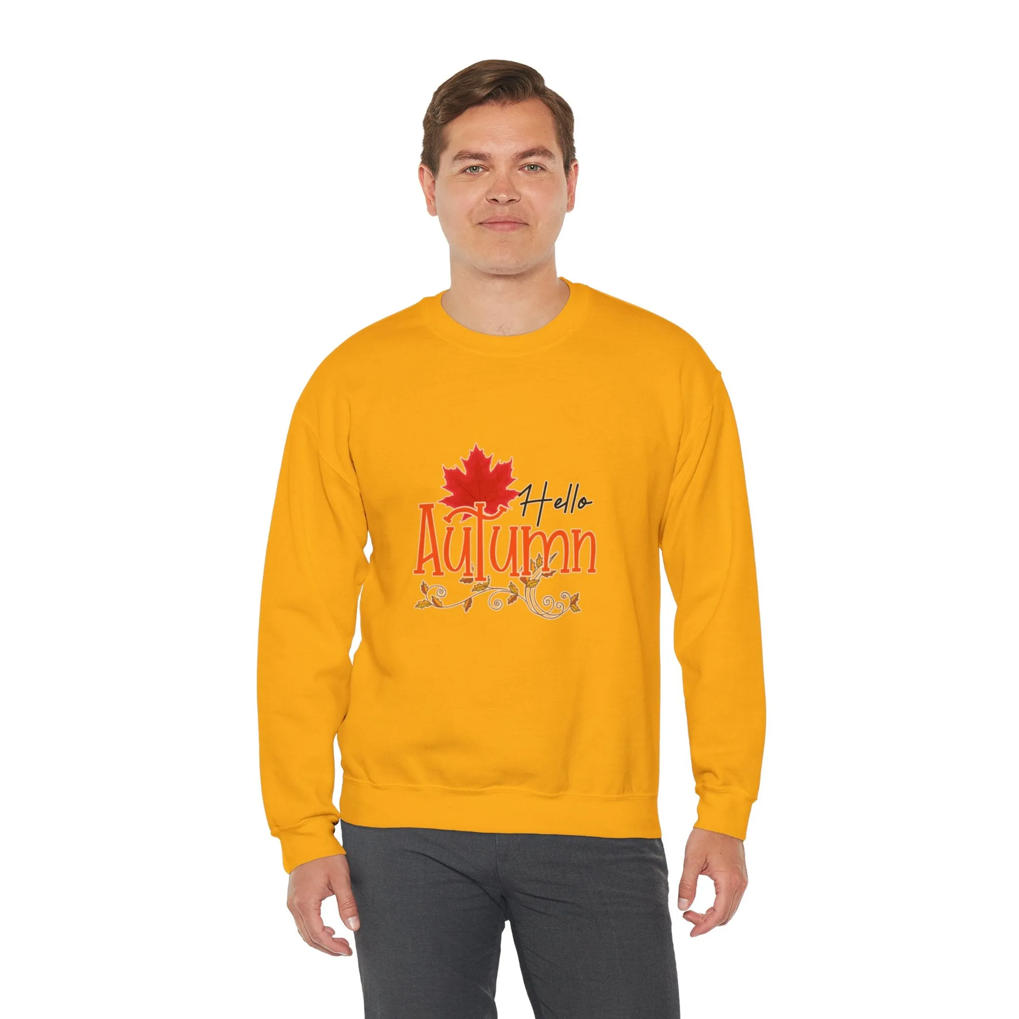 Hello Autumn Unisex Heavy Blend™ Crewneck Sweatshirt