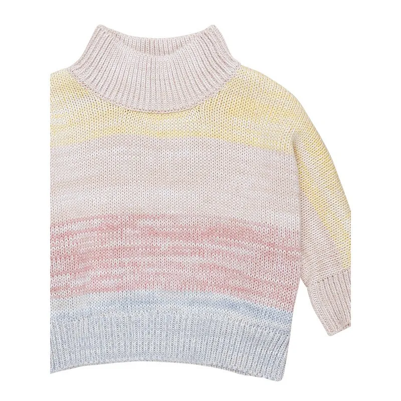 Huxbaby Rainbow Stripe Knit Jumper