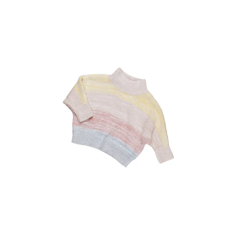 Huxbaby Rainbow Stripe Knit Jumper