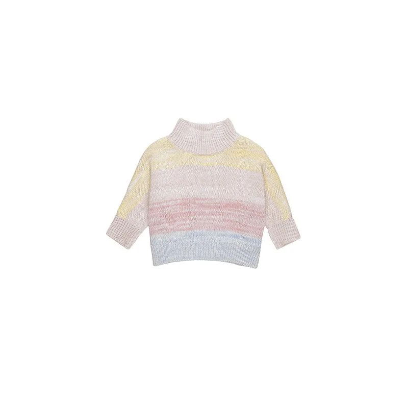 Huxbaby Rainbow Stripe Knit Jumper