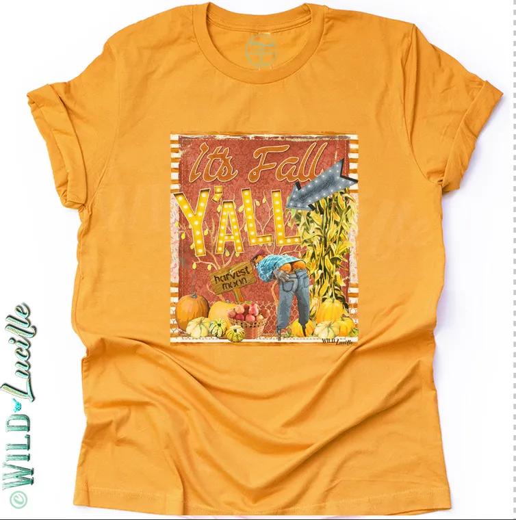 It's Fall Y'all Graphic Tshirt