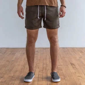 Laidback Short in Olive Tencel Twill