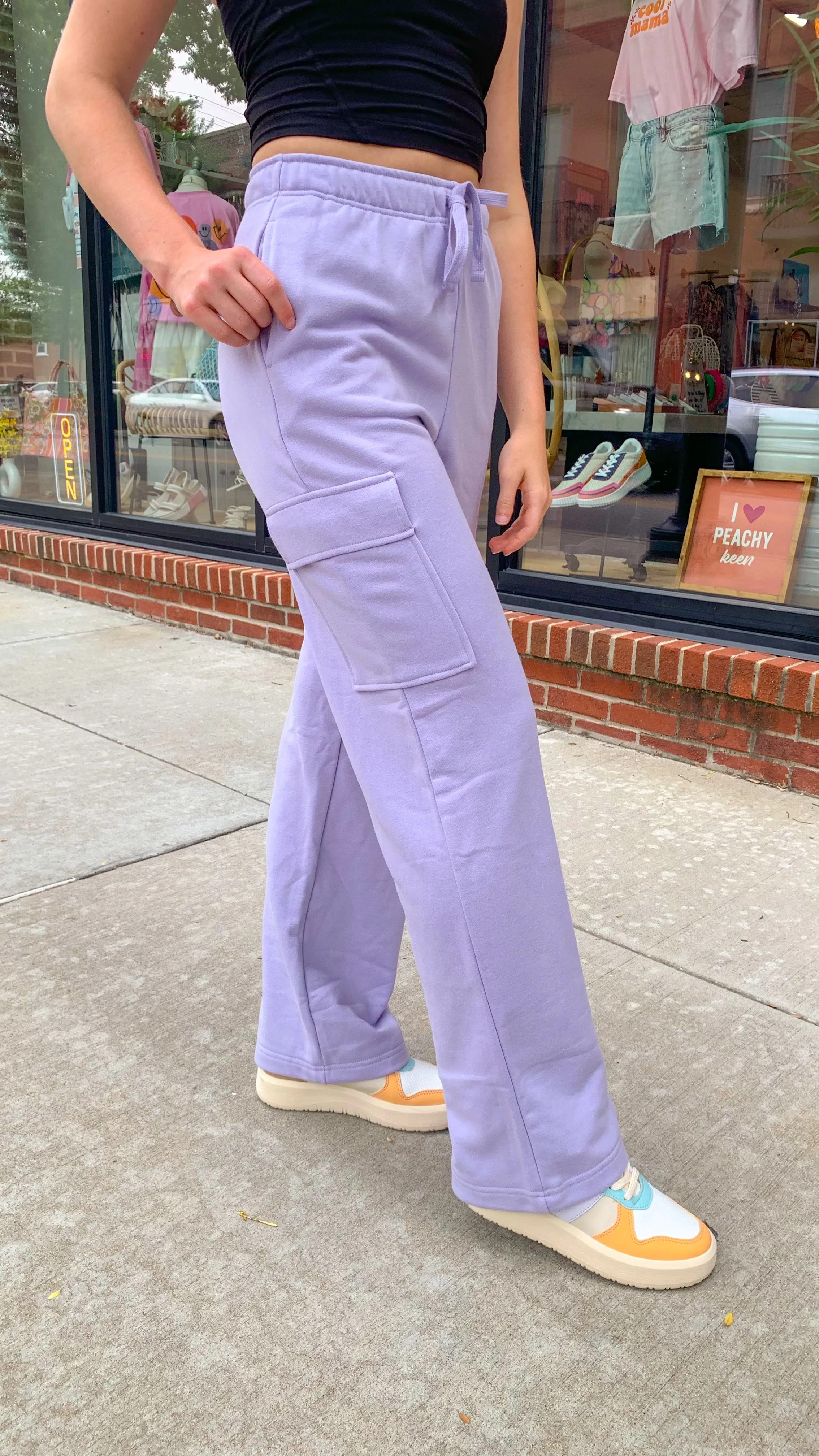 Lavender Haze Cargo Sweats