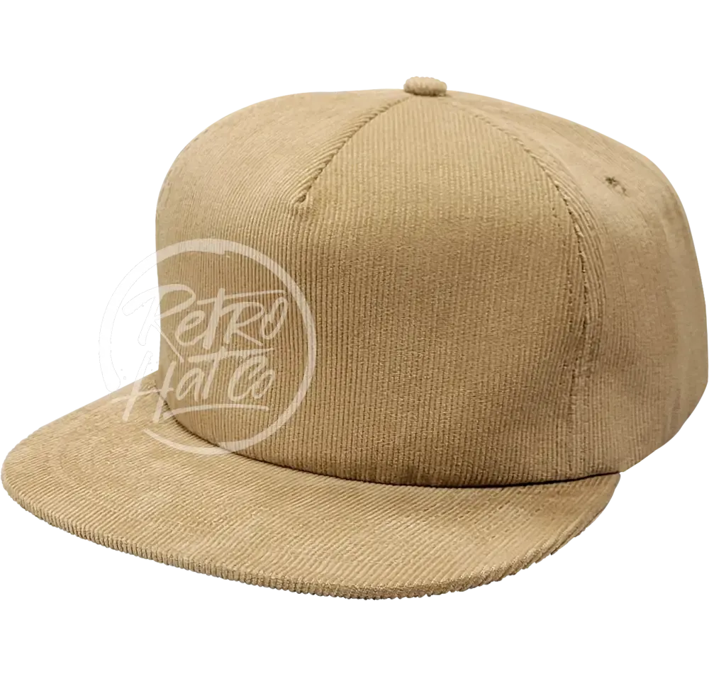 Medium Profile Corduroy Hat w/Snapback