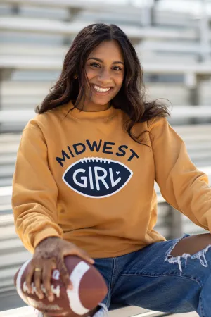 Midwest Girl Football Crew in Gold