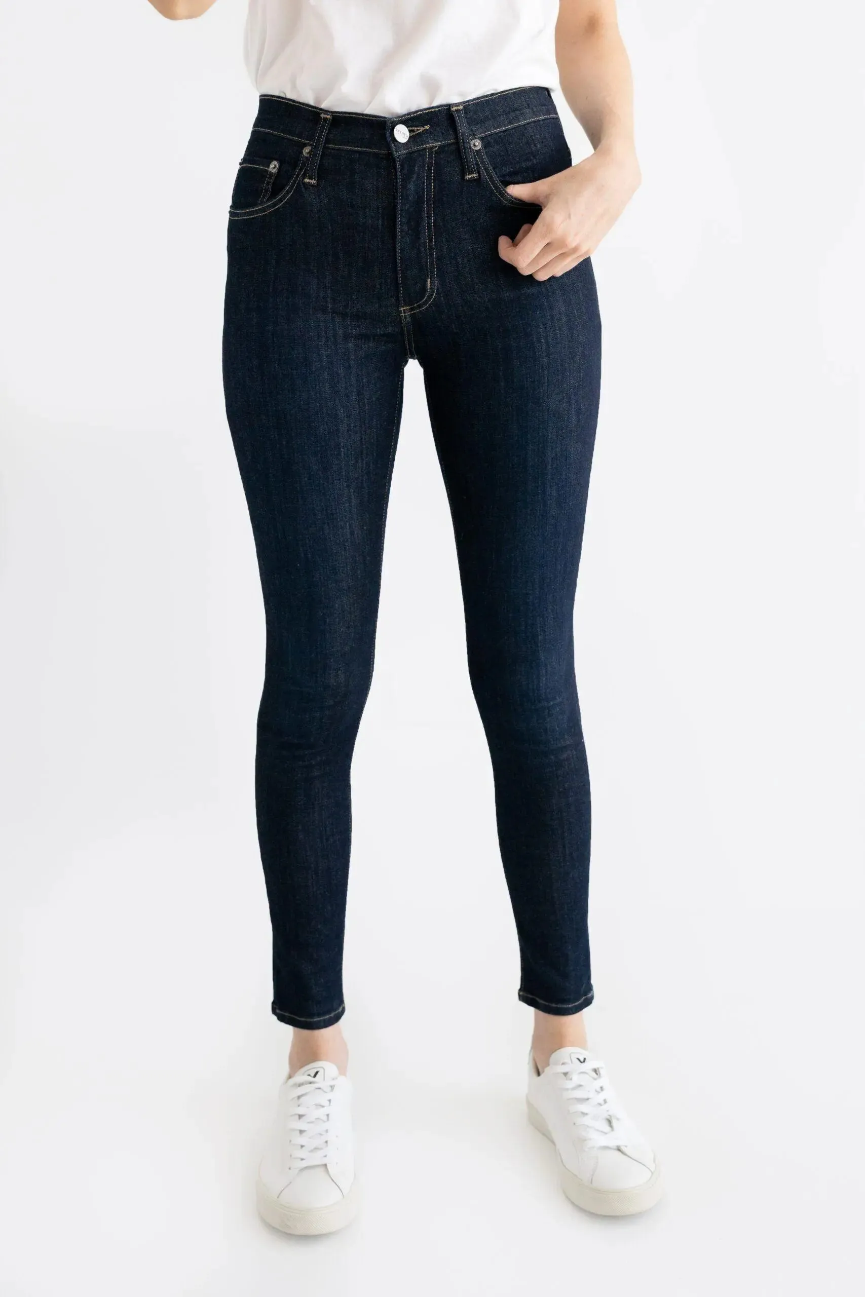 ORGANIC DENIM ELWOOD SKINNY ANKLE INDIGO by Keeper Denim