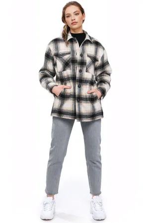 Plaid Sherpa Flannel Shacket